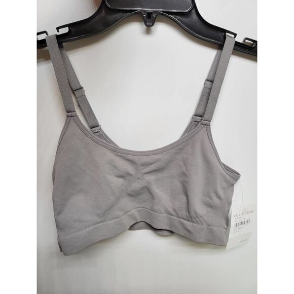 Nordstrom Gray Sports Bra NEW - Picture 4 of 6
